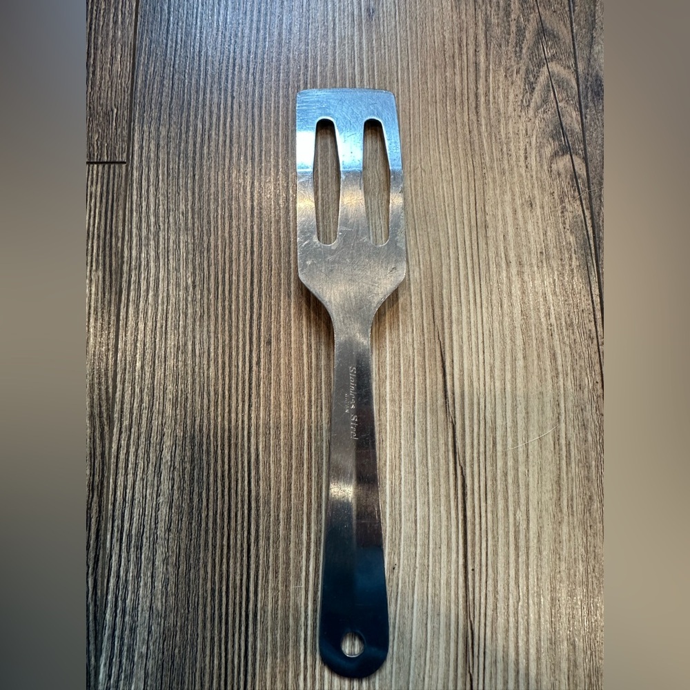 Silver Metal Spatula Vintage Stainless Steel Made in Japan - Picture 5 of 5